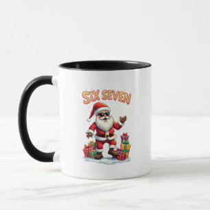 🎅Kerstman Zegt Zes Zeven Meme Grappige Kerstman V Mok