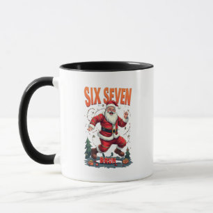 🎅Kerstman Zegt Zes Zeven Meme Grappige Kerstman V Mok