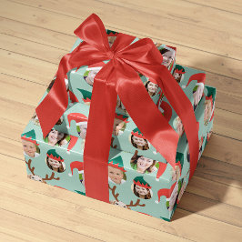 kerstman Zes aangepaste cadeaubonnen voor foto's Inpakpapier Vel