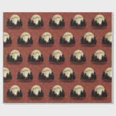 Kerstman ziet verbrande nummer kerst cadeaupapier (Vlak)