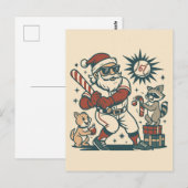 Kerstman zijn 67 Kerstmis-honkbalmeme Briefkaart (Voorkant / Achterkant)