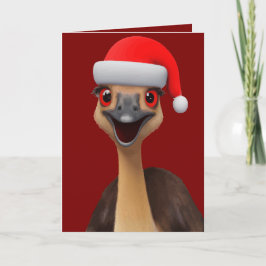 Kerstman zijn Australische helper - Cute Kerstman  Feestdagen Kaart
