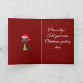 Kerstman zijn Australische helper - Knuffelige Ker Feestdagen Kaart (Binnen)