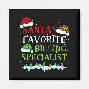 Kerstman zijn favoriete afrekening specialist leuk magneet