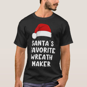 Kerstman zijn favoriete krans maker leuke Kerstmis T-shirt