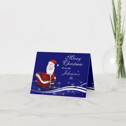Kerstman & Zijn Kerstmis van de Ar Feestdagen Kaart (Voorkant)