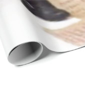 Kerstman zijn lijst inpakpapier controleren (Rol Hoek)