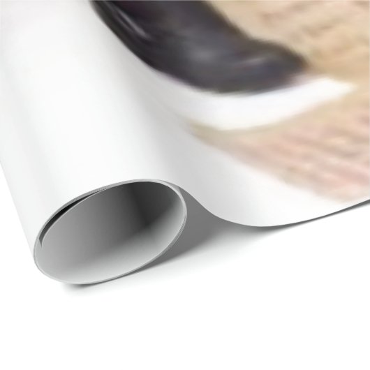 Kerstman zijn lijst inpakpapier controleren (Rol Hoek)