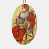  kerstman zijn lijst Ornament controleren (Links)