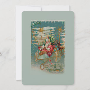 Kerstman & Zijn Verbazende het Vliegen Uitnodiging