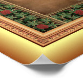 Kerstman zingen ~ Kinderen spelen Kerstmuziek ~ Poster (Hoek)