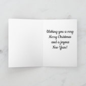  kerstman zingt kerstliederen Kaart (Binnen)