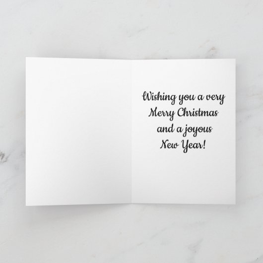 kerstman zingt kerstliederen Kaart (Binnen)