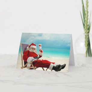 Kerstman Zomer Kaart