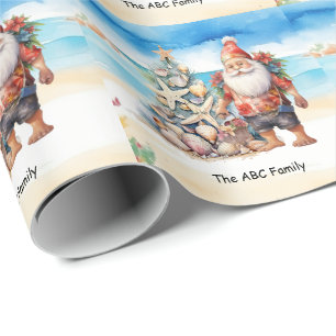 Kerstman Zomer Kerstmis in juli Cadeaupapier
