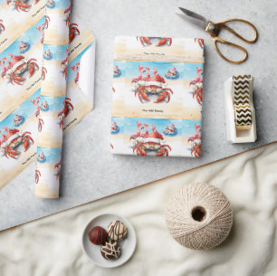 Kerstman Zomer Kerstmis in juli Cadeaupapier
