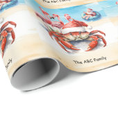 Kerstman Zomer Kerstmis in juli Cadeaupapier (Rol Hoek)