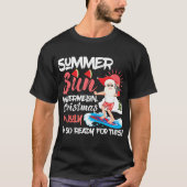 Kerstman Zomer Zon Watermeloen Kerstmis in Juli IM T-shirt (Voorkant)
