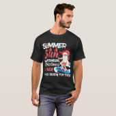 Kerstman Zomer Zon Watermeloen Kerstmis in Juli IM T-shirt (Voorkant volledig)