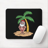 Kerstman zomer zwempak grappige kerst in juli stra muismat (Met muis)
