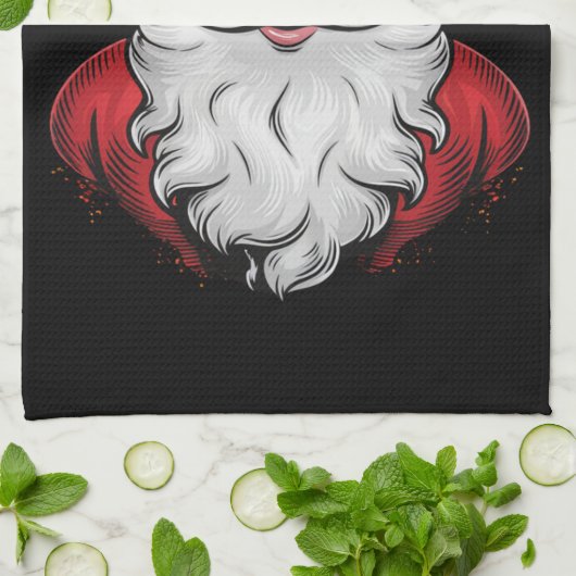 Kerstman Zonnebril Pride Kerstmis Pyjama X-mas Gay Theedoek (Gevouwen)