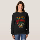 Kerstman zonnebril strand Kerstmis in juli Trui (Voorkant volledig)