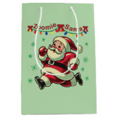 Kerstman Zoomie Kerstmis Medium Cadeauzakje (Voorkant)