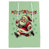 Kerstman Zoomie Kerstmis Medium Cadeauzakje (Achterkant)