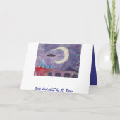 Kerstman & Zoon Feestdagen Kaart (Achterkant)