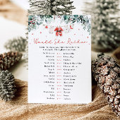 Kerstman zou ze liever Baby shower spel Kaart