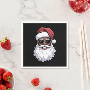 Kerstman Zwarte Kerstman Kerstman Afro Afro-Amerik Servet
