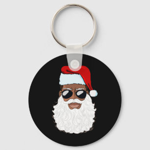 Kerstman Zwarte Kerstman Kerstman Afro Afro-Amerik Sleutelhanger