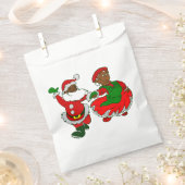 Kerstman Zwarte Kerstman Vrouw Bedankzakje (Geknipt)