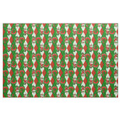 Kerstman Zwarte Kerstman Vrouw Plaid Stof (Fat Quarter)