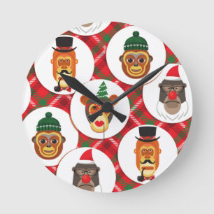 kerstmanapen ronde klok