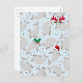 kerstmanatee feestdagenkaart (Voorkant / Achterkant)