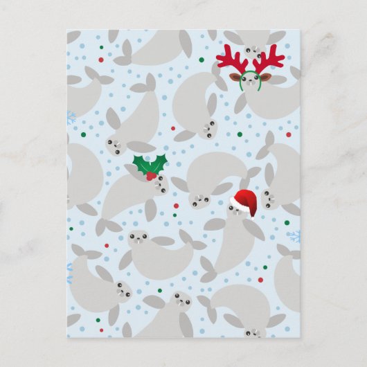 kerstmanatee feestdagenkaart (Voorkant)