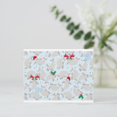 kerstmanatee feestdagenkaart (Staand voorkant)