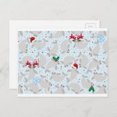 kerstmanatee feestdagenkaart (Voorkant / Achterkant)