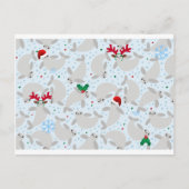 kerstmanatee feestdagenkaart (Voorkant)