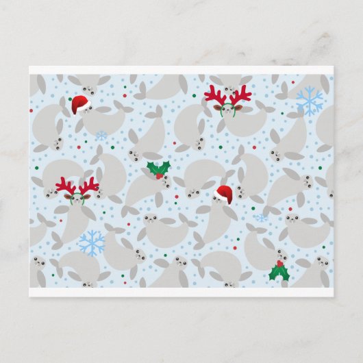 kerstmanatee feestdagenkaart (Voorkant)