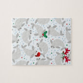 kerstmanatee legpuzzel (Horizontaal)