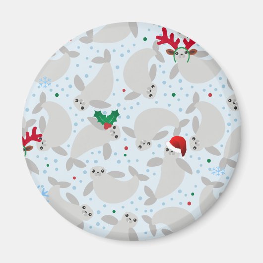kerstmanatee magneet (Voorkant)