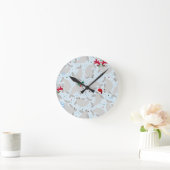 kerstmanatee ronde klok (Huis)