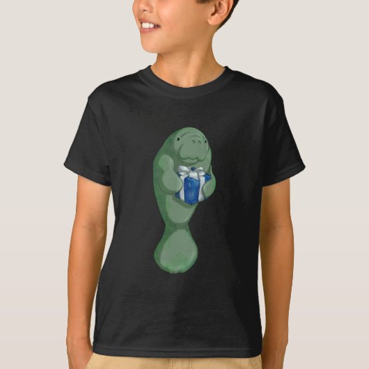 kerstmanatee t-shirt (Voorkant)