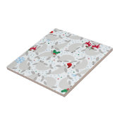 kerstmanatee tegeltje (Zijkant)