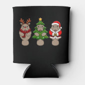 Kerstmanatee Trio Kerstman Rendier Boom Kerstmis Blikjeskoeler (Voorkant)