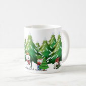 Kerstmanchet Gnome Koffiemok (Voorkant rechts)