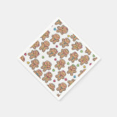 Kerstmanchet met peperkoekmannen servet (Hoek)