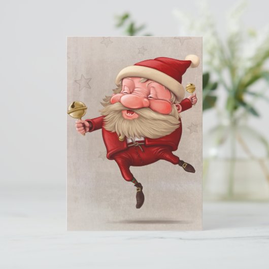 kerstmandansen voor kerstmandansen kaart (Staand voorkant)